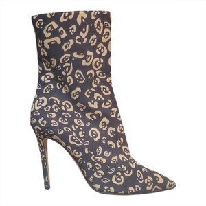 ALTUZARRA | Leopard Print Pointed Toe Ankle Boots EU 37.5 US 7.5